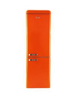 Swan Sr11020O 60Cm Retro Fridge Freezer - Orange